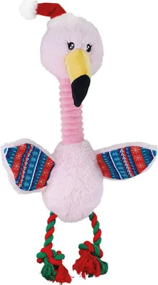 Produktbild von Nobby Plüsch Xmas Flamingo mit Seilen, 43 cm