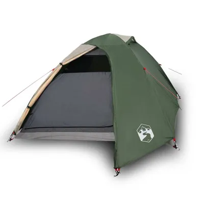 Immagine prodotto di vidaXL Tenda da campeggio a cupola 3 persone verde impermeabile