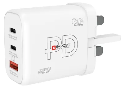 Produktbild von Ladegerät UK usw. 2xUSB-C PD + 1xUSB-A GaN 65W