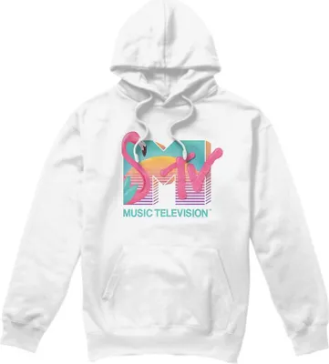 Obrázok produktu pre MTV - Mikina s kapucňou pre mužov TV8632 (S) (Biela)