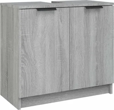 Obrázok produktu pre vidaXL Kúpeľňová skrinka Grey Sonoma 64,5x33,5x59 cm Materiál na báze dreva