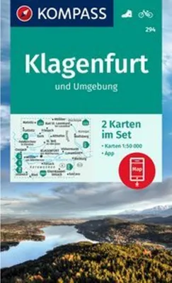Produktbild von KOMPASS Wanderkarten-Set 294 Klagenfurt und Umgebung (2 Karten) 1:50.000