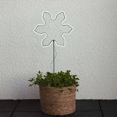 Immagine prodotto di Luce da esterno Neonsnowflake Fiocco di neve Timer H 60cm