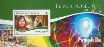 Produktbild von Briefmarken Togo 2014 Mi Block 1116 (kompl. Ausgabe) postfrisch Nobelpreis