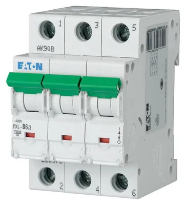 Obrázok produktu pre Eaton PXL-B6/3, Miniatúrny istič, 10000 A, IP20
