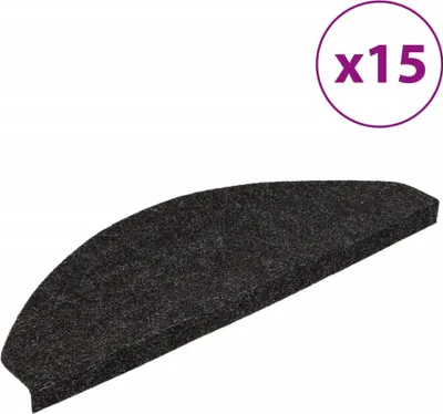 Produktbild von vidaXL Stufenmatten Selbstklebend 15 Stk. 65x22,5x3,5 cm Anthrazit
