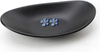 Produktbild von Schwarzer Schmuck Ringhalter Tablett Schlüssel Organizer Oval