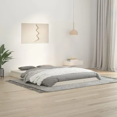 Obrázok produktu pre vidaXL Posteľ z masívu biela 135x190 cm Borovica