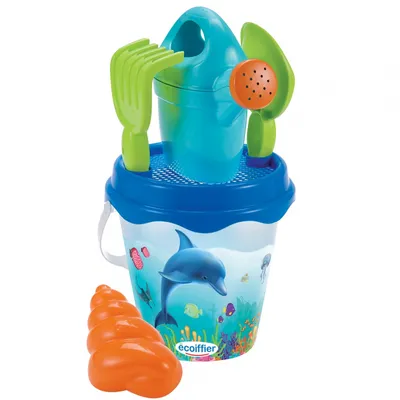 Produktbild von Ecoiffier Eimergarnitur Delfin mit Gießkanne, 17 cm