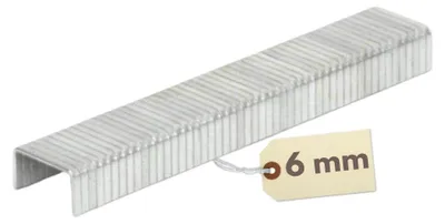 Produktbild von Tackerklammern Typ 50 Heftklammern Handtacker Klammer Tackernadeln Stahlklammer Tacker Klammern T-50 verzinkter Stahl Heft Klammern Flachdrahtklammern 6 mm 5000 St