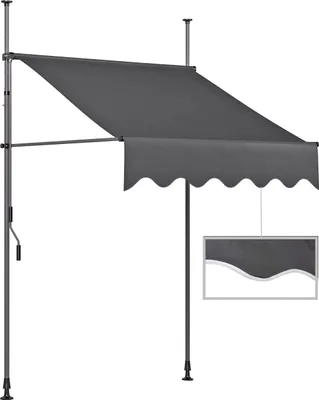 Obrázek produktu pro Zahradní markýza s upínáním Š200xV300cm upínatelná markýza ochrana proti slunci na balkoně