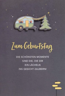 Produktbild von Geburtstag - FEELINGS COLLECTION Karte mit Umschlag plastikfrei
