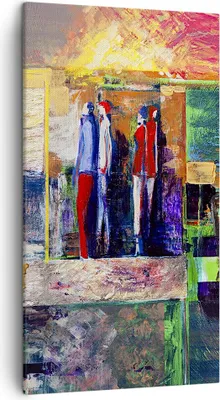 Produktbild von Bild auf Leinwand - Leinwandbild - Abstraktion modern - 45x80cm - Wand Bild - Wanddeko - Wandbilder - Leinwanddruck - Bilder - Kunstdruck - Wanddekoration - Leinwand bilder - Wandkunst - PA45x80-3670
