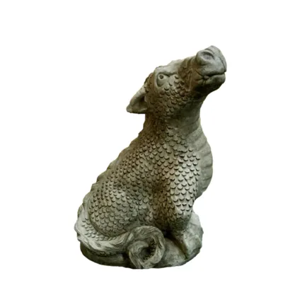 Immagine prodotto di Bellissimo drago Molly, figura animale in pietra fusa Nuovo resistente al gelo e alle intemperie, figura da giardino figura in pietra drago SU-808