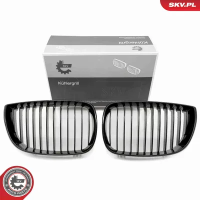 Image de bMW Grille simple, noir brillant, BMW 1 E81/E87