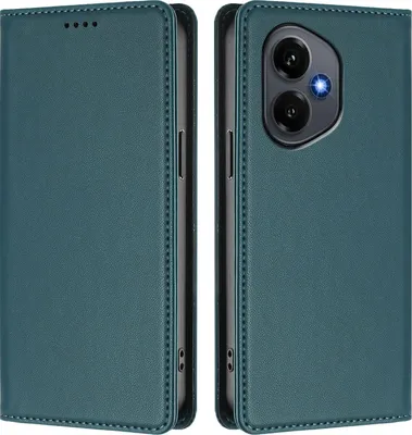 Immagine prodotto di Custodia in pelle per Honor 400, custodia a libro magnetica in Finto cuoio con supporto, verde