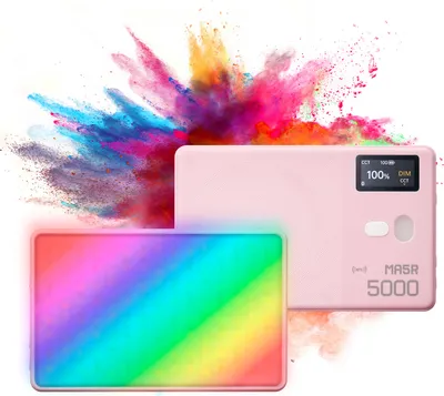 Zdjęcie produktu dla Godox MA5R Magnetycznie ładowana lampa wideo RGB, kieszonkowe światło wypełniające LED do fotografii telefonicznej, światło 1800 K šC 10,000 K, możliwość ściemniania, 14 efektów FX, wbudowany akumulator, sterowanie APP, działa jako bezprzewodowy power bank