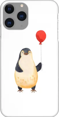 Produktbild von Mr. & Mrs. Panda Iphone 11 Pro Handyhülle Pinguin Luftballon - Weiß - Geschenk, Glück, Kirmes, Beste Freundin, Premium Kunststoff, Handy Case, Motivation, Gute Laune