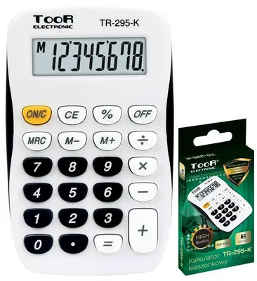 Obrázek produktu pro Kalkulator kieszonkowy Toor TR-295-K, 8-pozycyjny