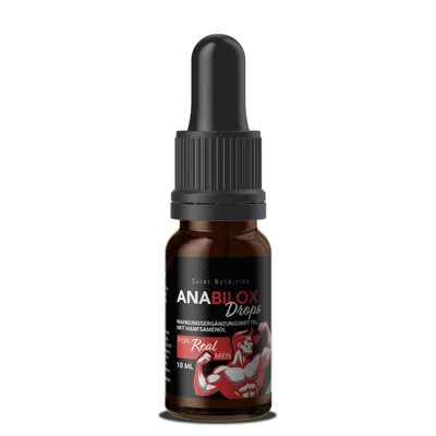 Produktbild von Saint Nutrition® Anabilox Drops - Muskelaufbau – Workout Booster – Leistungsfähigkeit - Ausdauer – Energy Booster – Muskel – Steigerung des Trainings