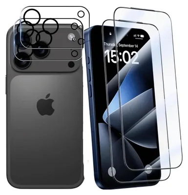 Produktbild von 2X Schutzglas für iPhone 17 Pro Max Display Kamera Hartglas Panzerfolie Screen Full 9H