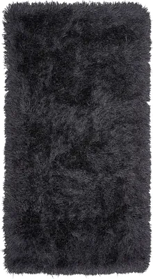 Produktbild von BELIANI Teppich Schwarz 80 x 150 cm Hochflor Getuftet universelle Design Klassisch