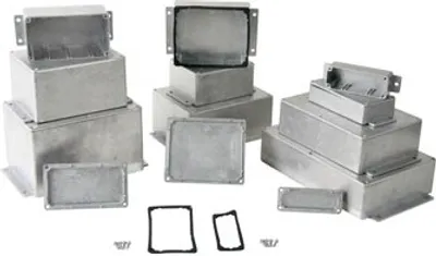 Image de Boîtier étanche En Aluminium Coulé Avec Bride