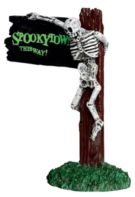 Productafbeelding van Kerstfiguur Spookytown this way LEMAX