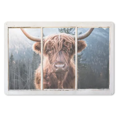 Produktbild von MuchoWow® Mauspad Mousepad Highlander - Berg - Aussicht 27x18 cm - Mousepads - Maus Mat - Pad - Mausunterlage - Büroartikel - Desk Matten