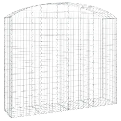 Produktbild von vidaXL Gabione mit Hochbogen 200x50x160/180 cm Verzinktes Eisen