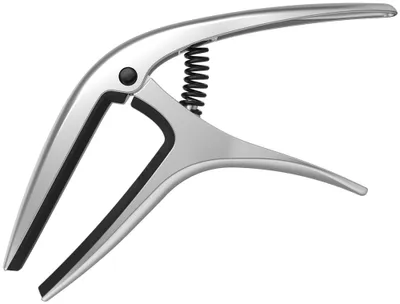 Produktbild von Ernie Ball Axis Capo, Schwarz, Silber, Aluminium, Gummi