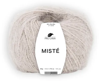 Produktbild von Pro Lana MISTÉ Wolle Merino Extrafine 50 g 150 m Flauschgarn Strickgarn Farbe 007 - beige