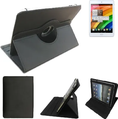 Produktbild von High quality kompatibel mit ACER Iconia Tab A1-830 Schutz Hülle 360° Tablet Case Schutzhülle Flip Cover  schwarz. Tablet Hülle drehbar