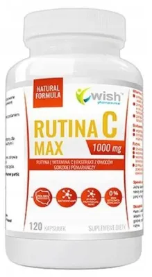 Productafbeelding van Wish Rutin C Max, 1000 mg, 120 capsules