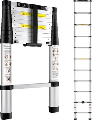 Imagen del producto de Escalera telescópica Famanu - Extensible - 3,2 m - Carga máxima: 170 kg