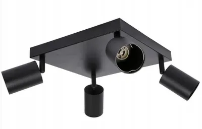 Produktbild von TK Lighting SARAI Deckenleuchte Schwarz 4xGU10 Moderne Spotlampe
