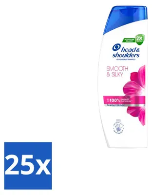 Obrázek produktu pro 25 kusů šamponu Head & Shoulders Smooth & Silky proti lupům, objem 250 ml – výhodná balení