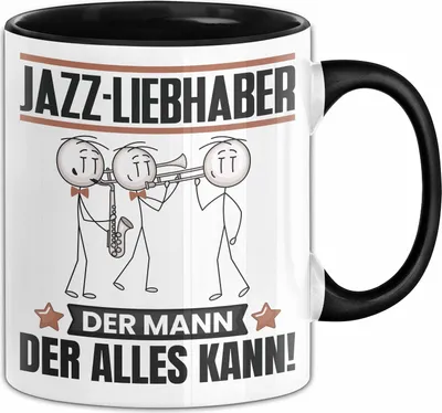 Produktbild von Jazz-Liebhaber Tasse Geschenk für Jazz-Liebhaber Der Mann Der Alles Kann Geschenkidee zum Geburtstag (Schwarz)