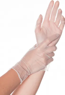 Produktbild von HYGOSTAR Vinyl-Handschuh "CLASSIC" M weiß 100 Stück