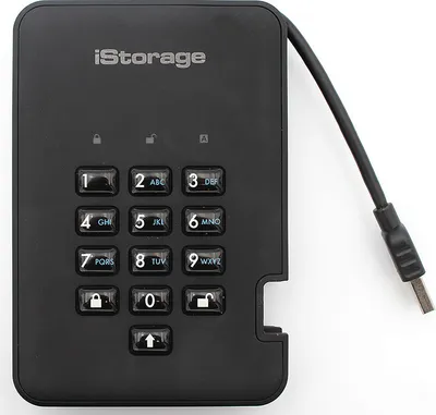 Produktbild von iStorage diskAshur 2 - 5000 GB - 3.2 Gen 1 (3.1 Gen 1) - 5400 RPM - Schwarz