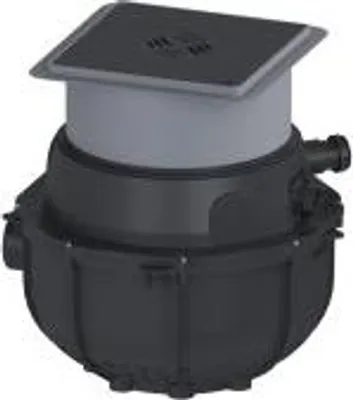 Produktbild von KESSEL Hebeanlage Rohbaukit, 65 l, für fäkalienfreies Abwasser, überflutbare Pumpe, Einbautiefe 490-620 mm