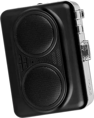 Image de Lecteur de cassettes portable stéréo à deux canaux avec clé USB, convertisseur de cassettes en MP3, son clair, noir