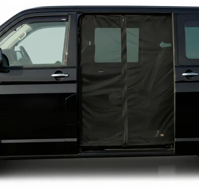 Produktbild von Moskitonetz für Auto Seitentür VW T5 T6 Schiebetür, Magnetisch, UV-Schutz, Belüftung, Camping