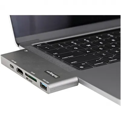 Obrázek produktu pro StarTech.com DKT30CMHSDPD, Dokovací, USB 3.2 Gen 1 (3.1 Gen 1) Type-C, 100 W, Černá, Šedá, MMC, MicroSD (TransFlash), SD, 5 Gbit/s
