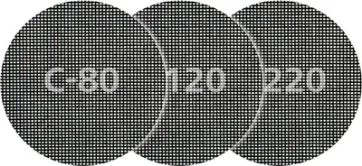 Produktbild von Wolfcraft 8464000 Schleifpapier-Set 125 mm Körnung 80, 120, 220