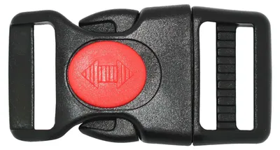 10 Steckschnallen m. Sicherung Klickverschluss rot