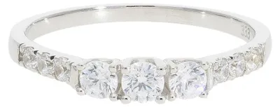 Produktbild von Ring Weißgold 333 Zirkonia JL10-07-0062 JuwelmaLux Größe 56