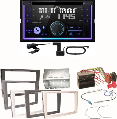 Produktbild von JVC KW-DB95BT Bluetooth DAB Einbauset für Opel Astra H Corsa D Zafira B Antara