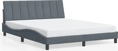 Immagine prodotto di Giroletto con testata grigio scuro 160x200 cm in velluto