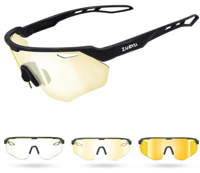 Productafbeelding van Fotochromatische fietsbril - MTB-bril met UV400-bescherming voor dames en heren